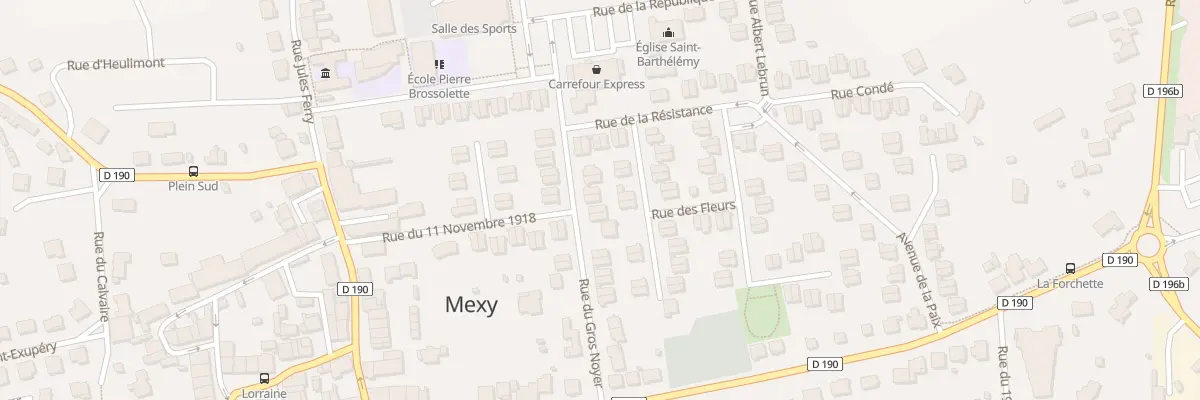 Plan du 28 Rue du Gros Noyer à Mexy