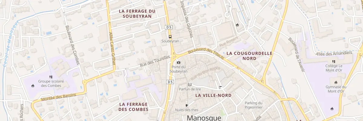 Plan du 2 Bd des Tilleuls à Manosque