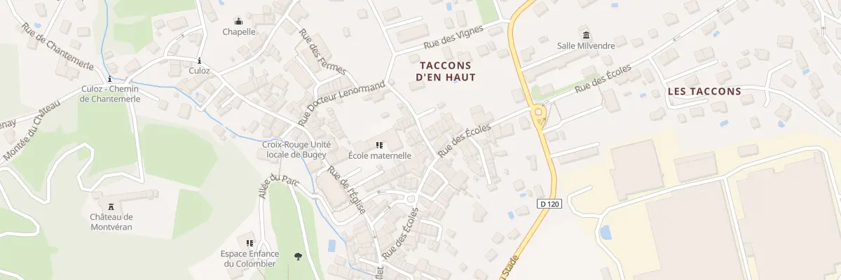 Plan du 3 Rue des Taccons à Culoz-Béon