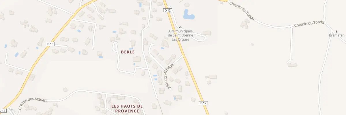 Plan du 4 All du Félibrige à Saint-Étienne-les-Orgues
