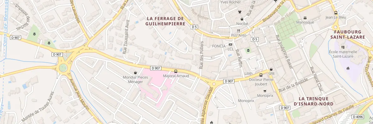 Plan du 222 Av du Majoral Raoul Arnaud à Manosque