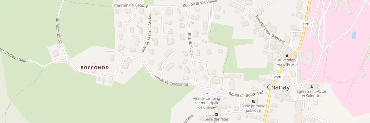 Plan du 5 Rue du Favier à Chanay