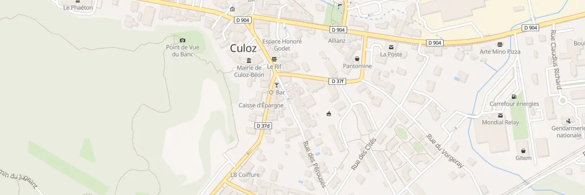 Plan du 5 Rue des Pérouses à Culoz-Béon