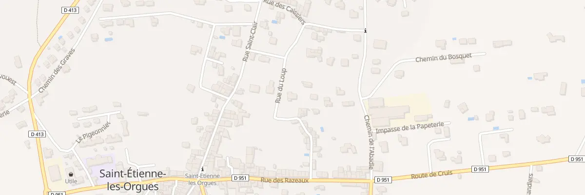 Plan du 240 Rue du Loup à Saint-Étienne-les-Orgues