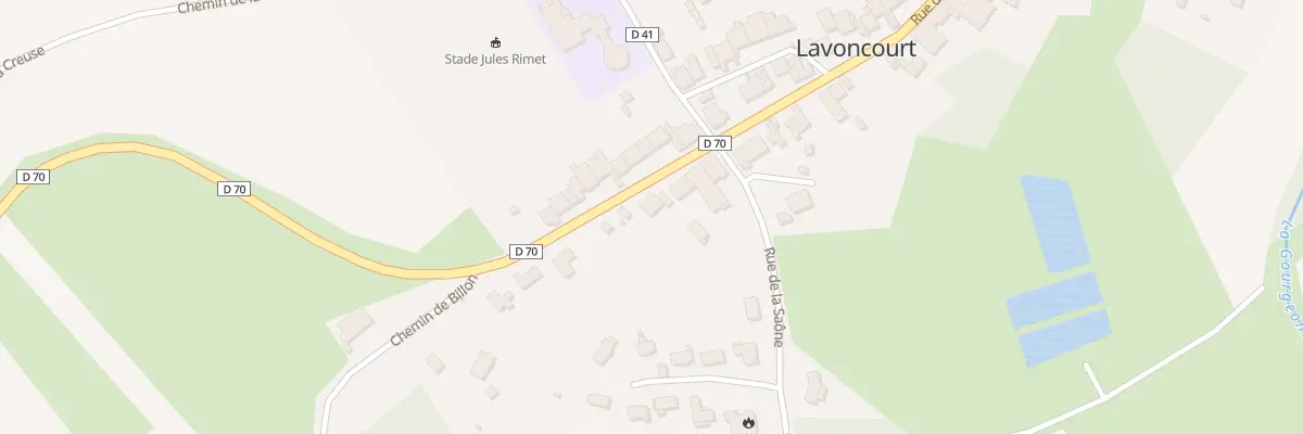 Plan du 8 Rue de l’Europe à Lavoncourt