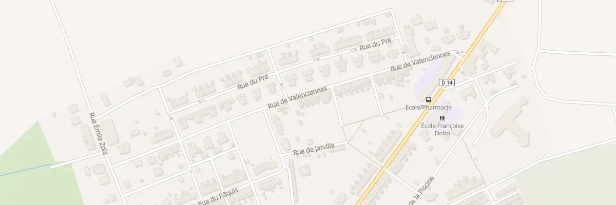 Plan du 65 Rue de Valenciennes à Joudreville