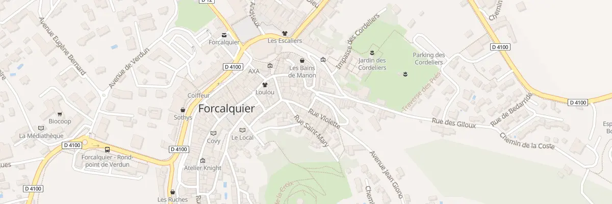 Plan du 11 Rue Violette à Forcalquier