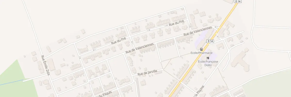 Plan du 63 Rue de Valenciennes à Joudreville