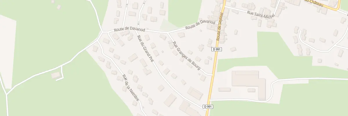 Plan du 5 Rue des Granges de Bourg à Billiat