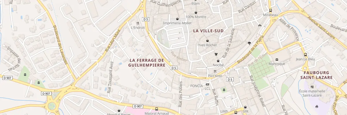 Plan du 8 Rue Kléber à Manosque