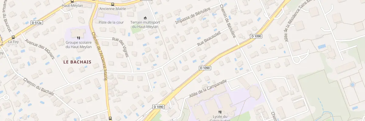 Plan du 9 Rue Beausoleil à Meylan