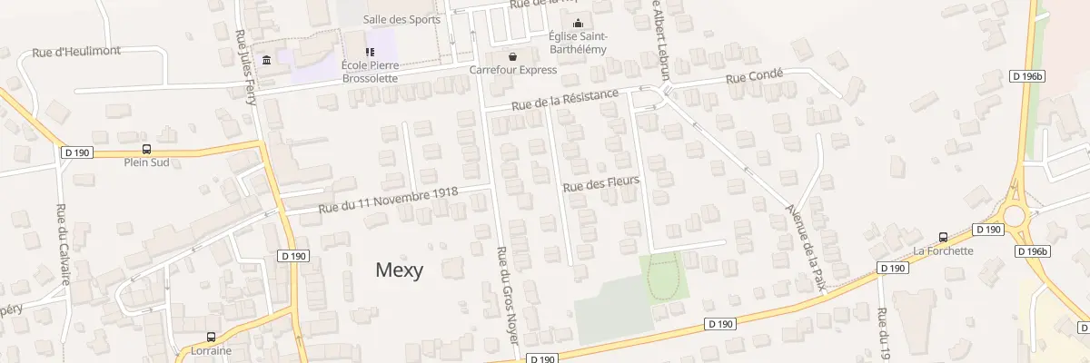 Plan du 8 Rue Jean Moulin à Mexy