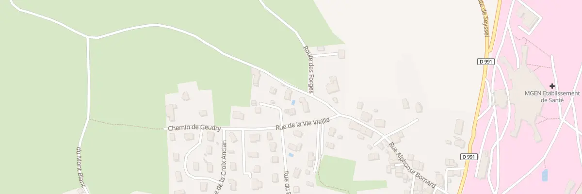 Plan du 29 Rue Alphonse Bornard à Chanay