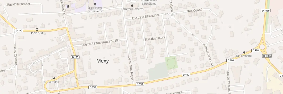 Plan du 10 Rue Jean Moulin à Mexy