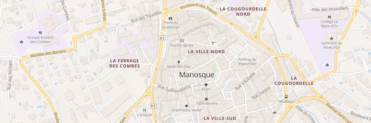 Plan du 2 Pl de l’Hôtel de Ville à Manosque