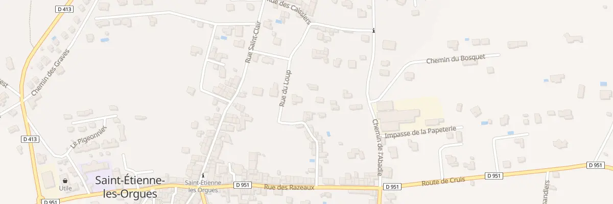Plan du 7235 Rue du Loup à Saint-Étienne-les-Orgues