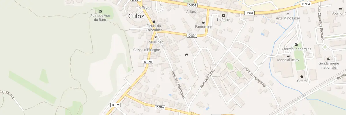 Plan du 11 Rue des Pérouses à Culoz-Béon