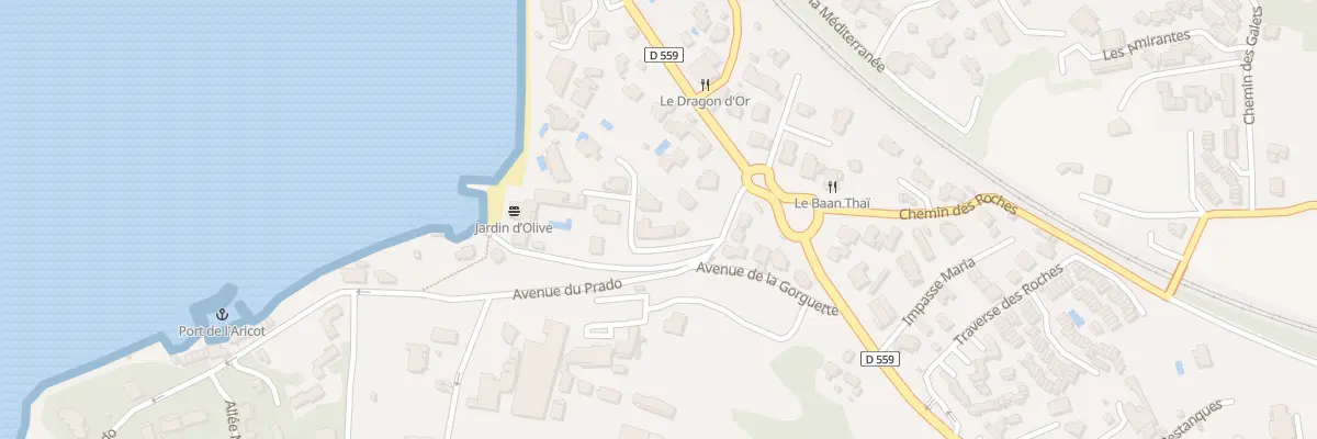 Plan du 56 Av du Prado à Sanary-sur-Mer