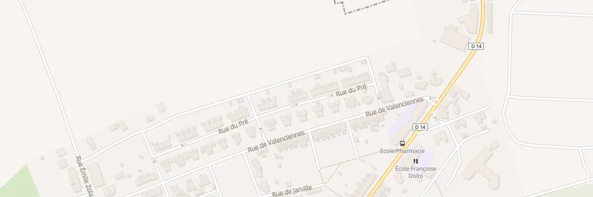 Plan du 42 Rue du Pré à Joudreville