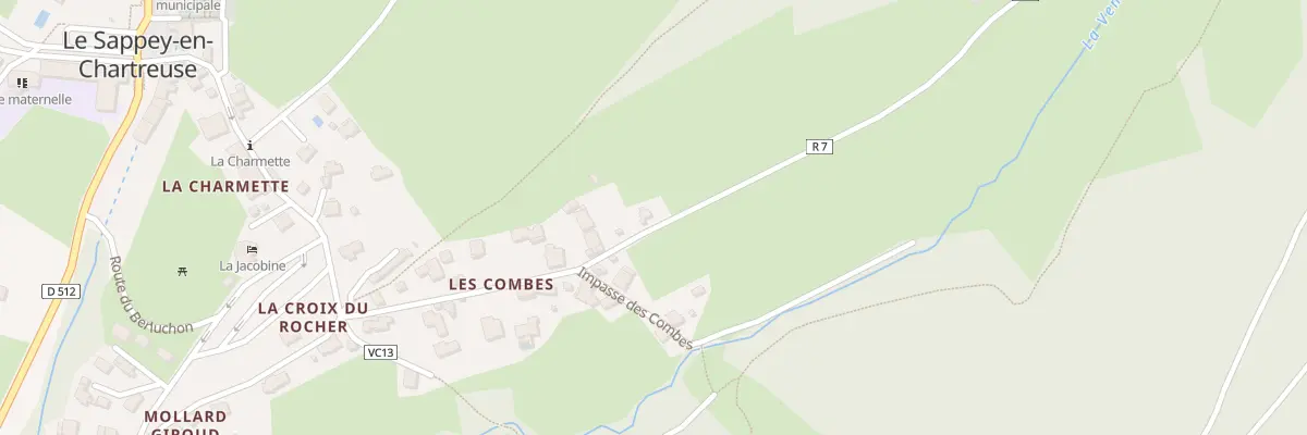 Plan du 207 Che des Combes au Sappey-en-Chartreuse