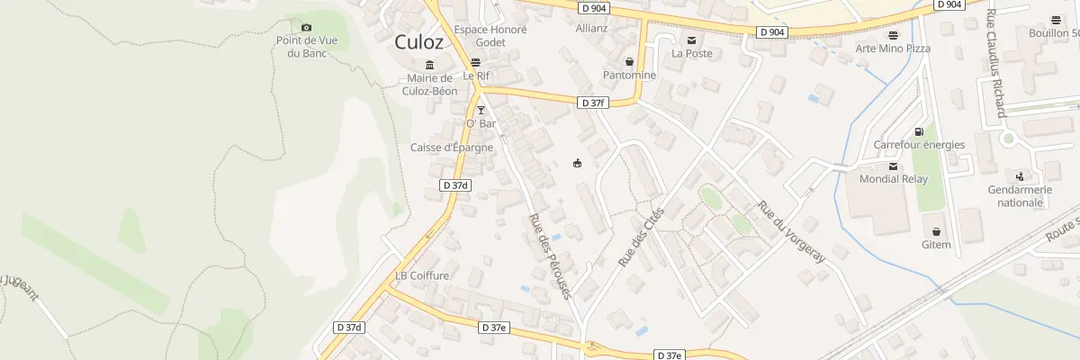 Plan du 15 Rue des Pérouses à Culoz-Béon