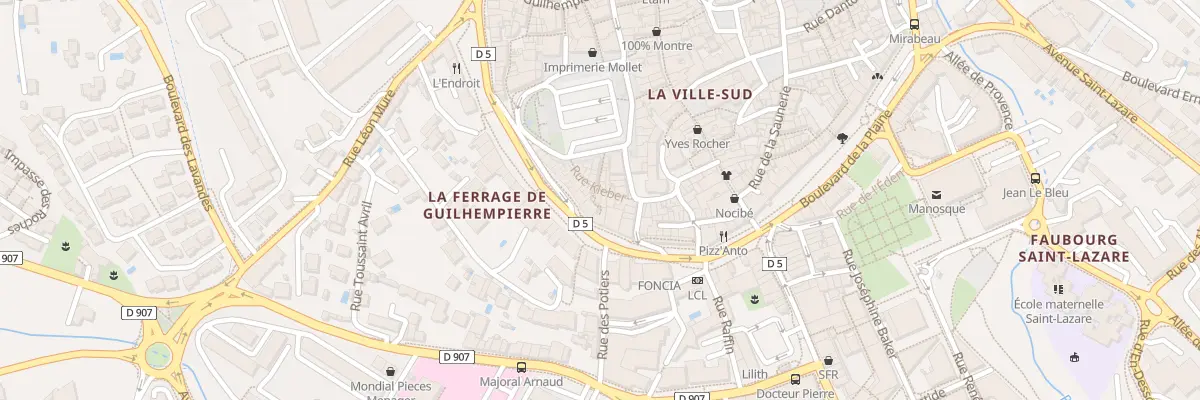 Plan du 16 Rue Kléber à Manosque