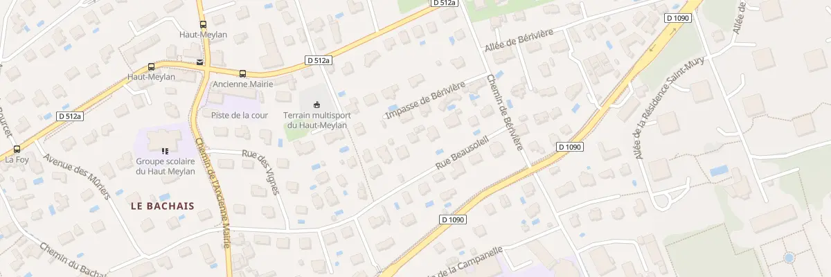 Plan du 10 Rue Beausoleil à Meylan