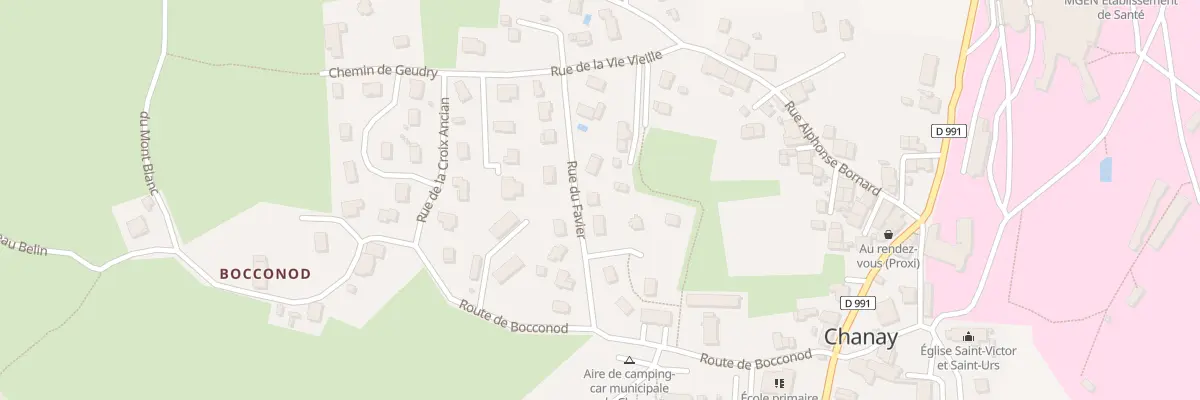 Plan du 14 Rue du Favier à Chanay