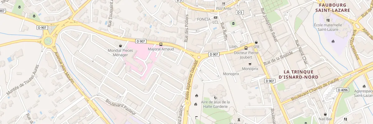 Plan du 161 Av du Majoral Raoul Arnaud à Manosque
