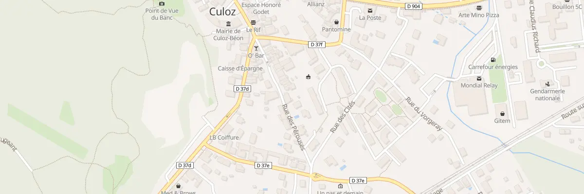 Plan du 109 Rue des Pérouses à Culoz-Béon