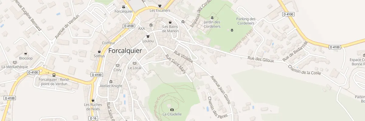 Plan du 18 Rue Violette à Forcalquier