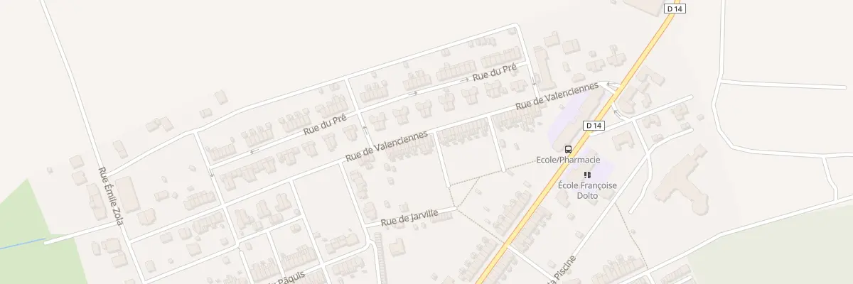 Plan du 51 Rue de Valenciennes à Joudreville