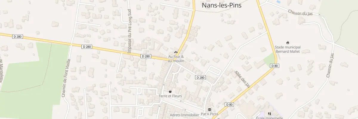 Plan du 2 Rte de Brignoles à Nans-les-Pins