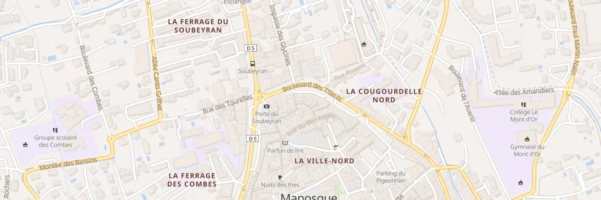 Plan du 16 Rue Montaigu à Manosque