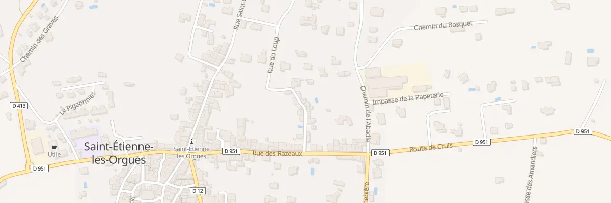 Plan du 128 Rue du Loup à Saint-Étienne-les-Orgues
