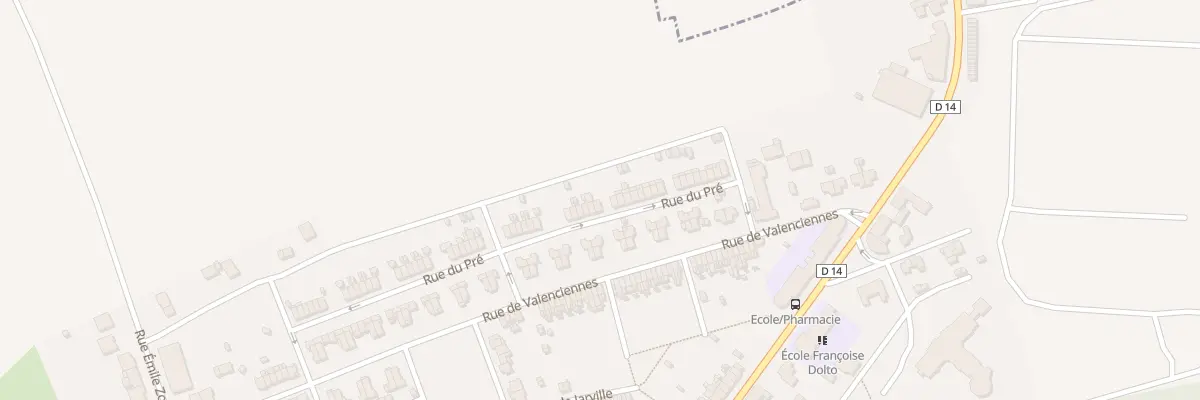 Plan du 36 Rue du Pré à Joudreville