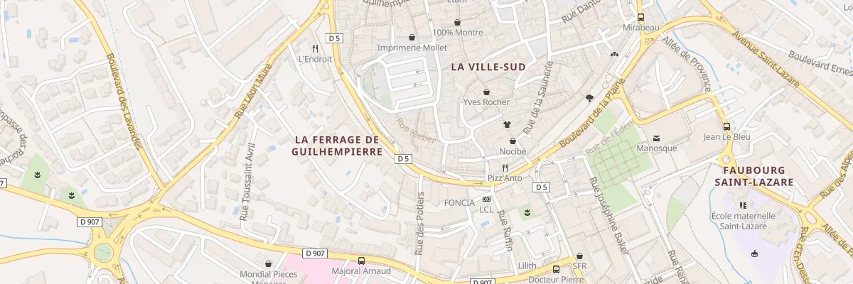 Plan du 20 Rue Kléber à Manosque