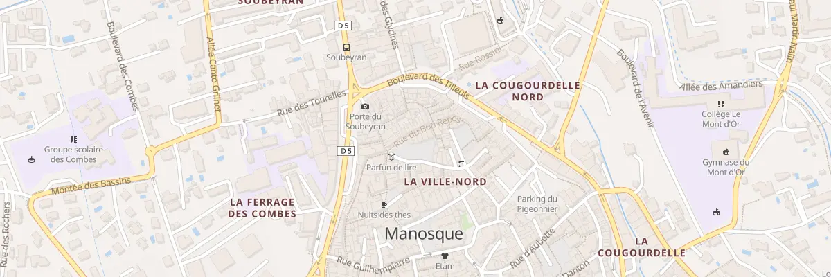 Plan du 8 Rue du Bon Repos à Manosque