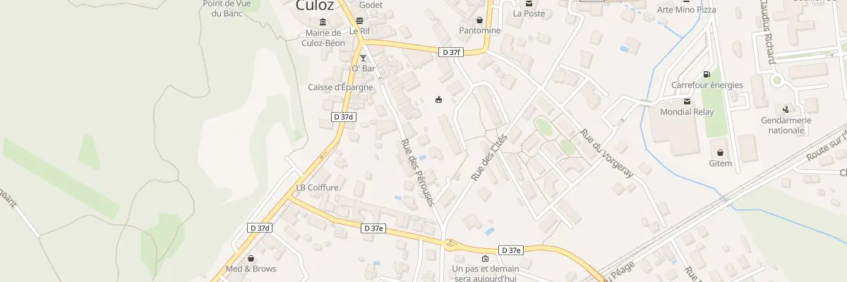 Plan du 125 Rue des Pérouses à Culoz-Béon
