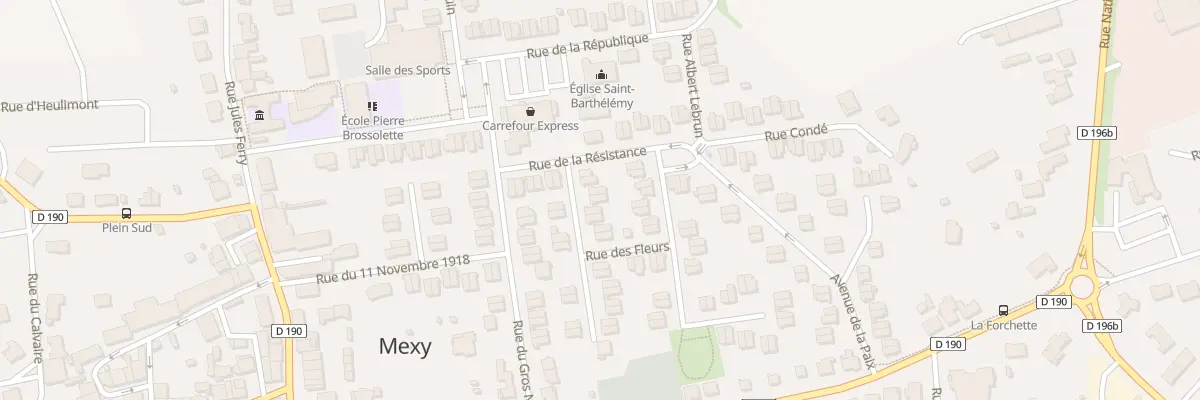Plan du 7 Rue Jean Moulin à Mexy