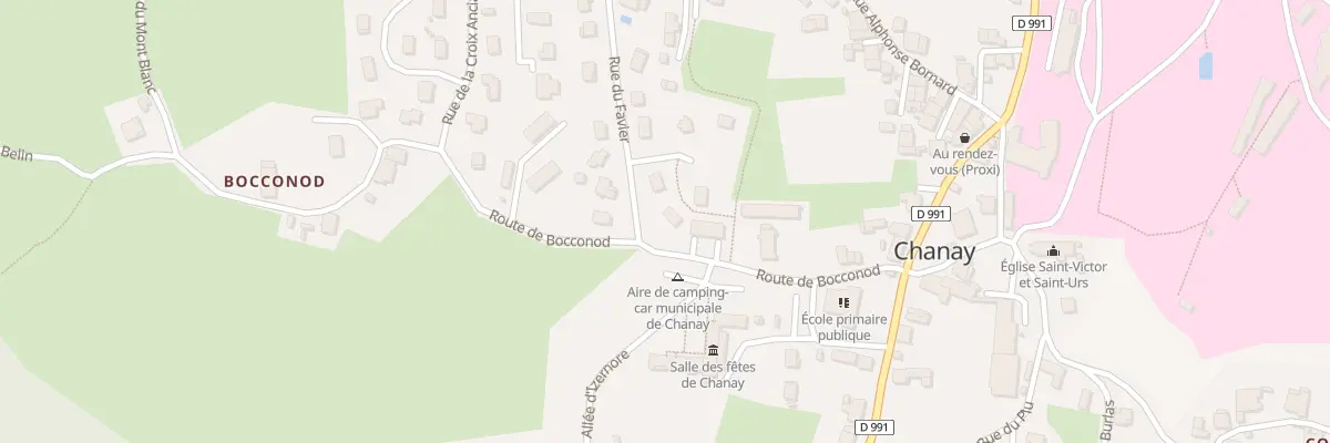 Plan du 2 Rue du Favier à Chanay