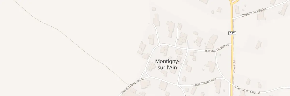 Plan du 16 Rue des Fontaines à Montigny-sur-l’Ain