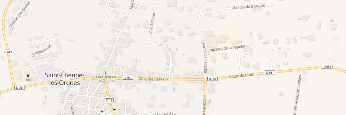 Plan du 60 Rue du Loup à Saint-Étienne-les-Orgues