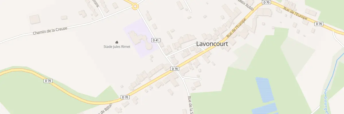 Plan du 2 Rue de la Petite Fontaine à Lavoncourt