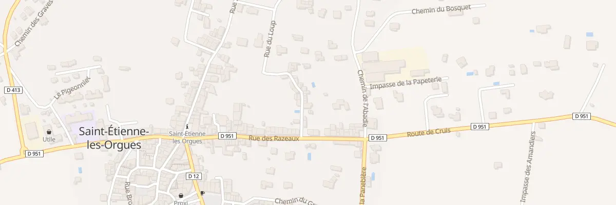Plan du 56 Rue du Loup à Saint-Étienne-les-Orgues
