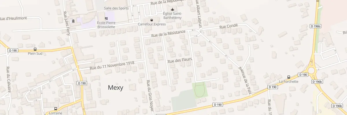 Plan du 15 Rue Jean Moulin à Mexy