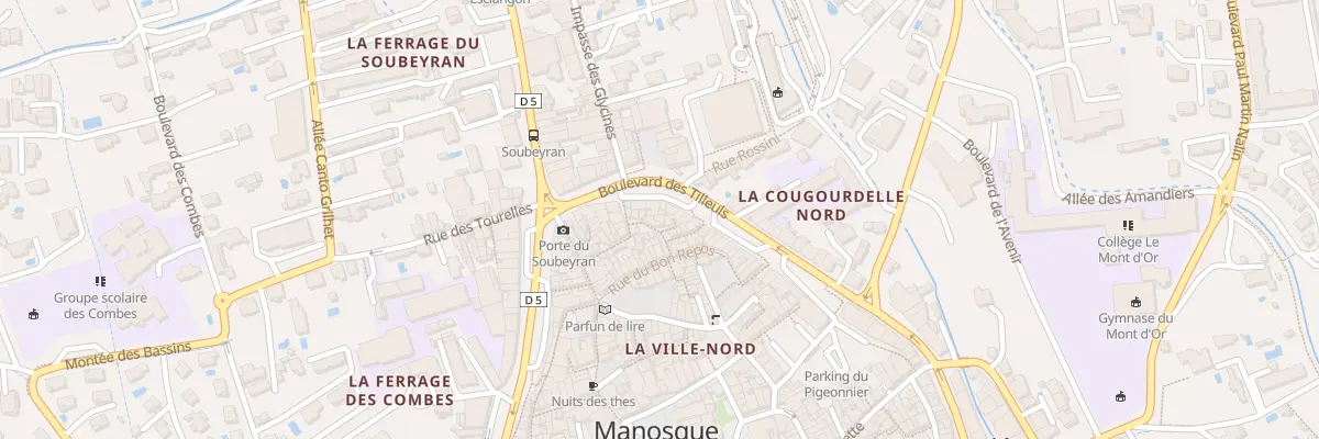 Plan du 6 Pl Marceau à Manosque