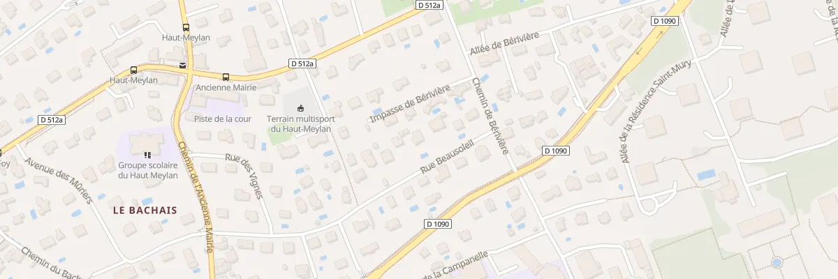 Plan du 8 Rue Beausoleil à Meylan