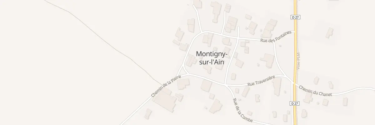 Plan du 15 Rue des Fontaines à Montigny-sur-l’Ain