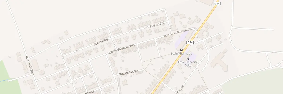 Plan du 45 Rue de Valenciennes à Joudreville